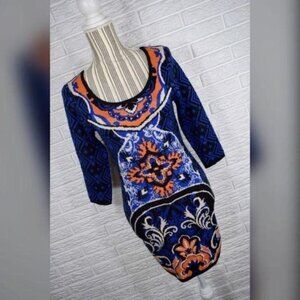 Flying Tomato Multicolored Sweater Dress Size Small